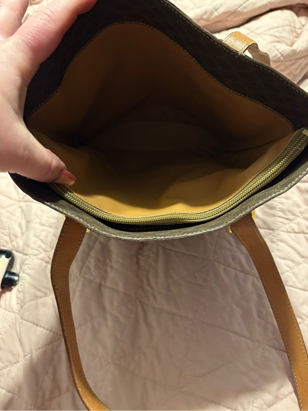 Auth. Vintage 1996 Céline Macadam Bucket Tote Shoulder Bag In Classic Monogram - Picture 16 of 16